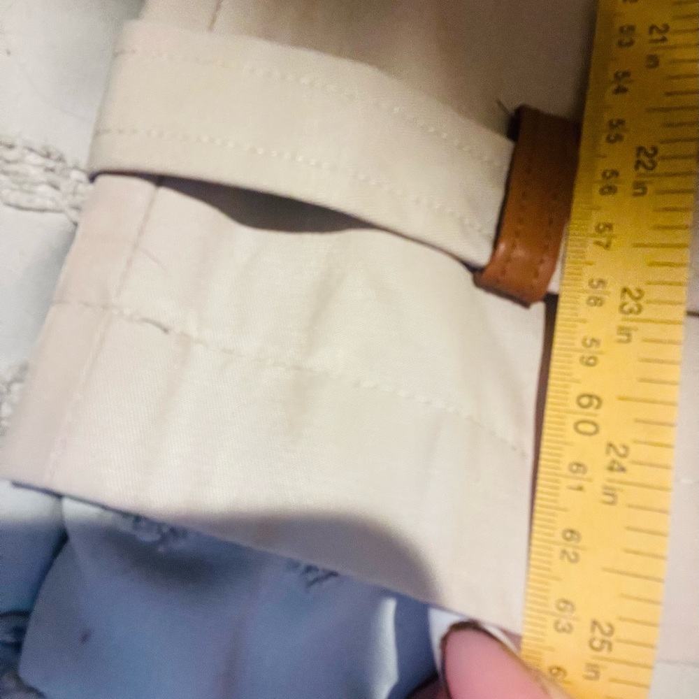 Lauren Ralph Lauren Trench Coat Womens L Beige Double Breasted Belted Preppy - Picture 8 of 8